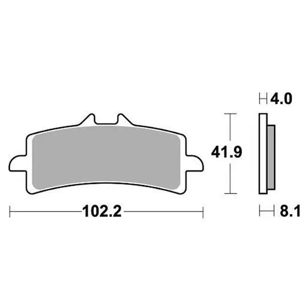 Quantità Limitata Aprilia rsv 4 rf (rkl00/ke000) 1000 pastiglie freno anteriore racing sbs 901ds-2 2015 2019