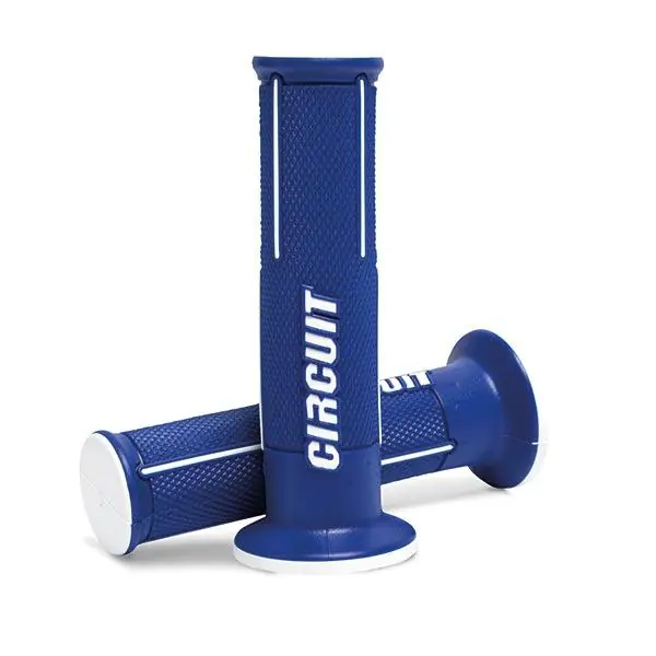 Manopole manopola speed blue white open circuit moto cross enduro Spedizione Espresso