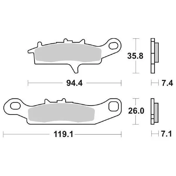 Consegna Rapida Kawasaki kfx r (ksf450) 450 pastiglie freno racing sbs 801 rsi 2007 2012