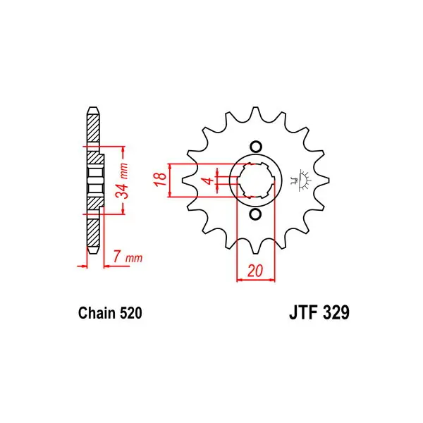 Compra Oggi Stesso Honda ca rebel (jc24) (jc26) france 125 pignone in acciaio p 520 z 13 1995 2000