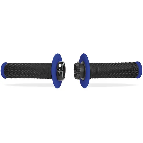 Spedito Oggi Manopole cross progrip 708 blue-nero con sistema lock-on