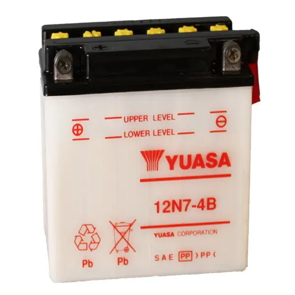Aspes yuma 125 batteria yuasa 12n7-4b 12v/7ah 1976 1976 Spedizione Gratuita