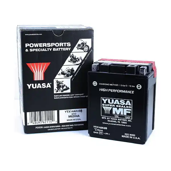 Adly sentinel 4t 220 batteria yuasa ytx14ah-bs 2007 2007 Professionale