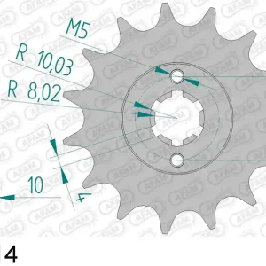 Cagiva 125 mito 125 pignone afam 46203-14 passo 520 1990 2010 Bestseller