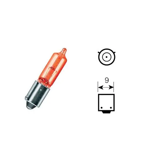 Lampada h21w 12v 21w bay9s colore arancione bcr Miglior Prezzo