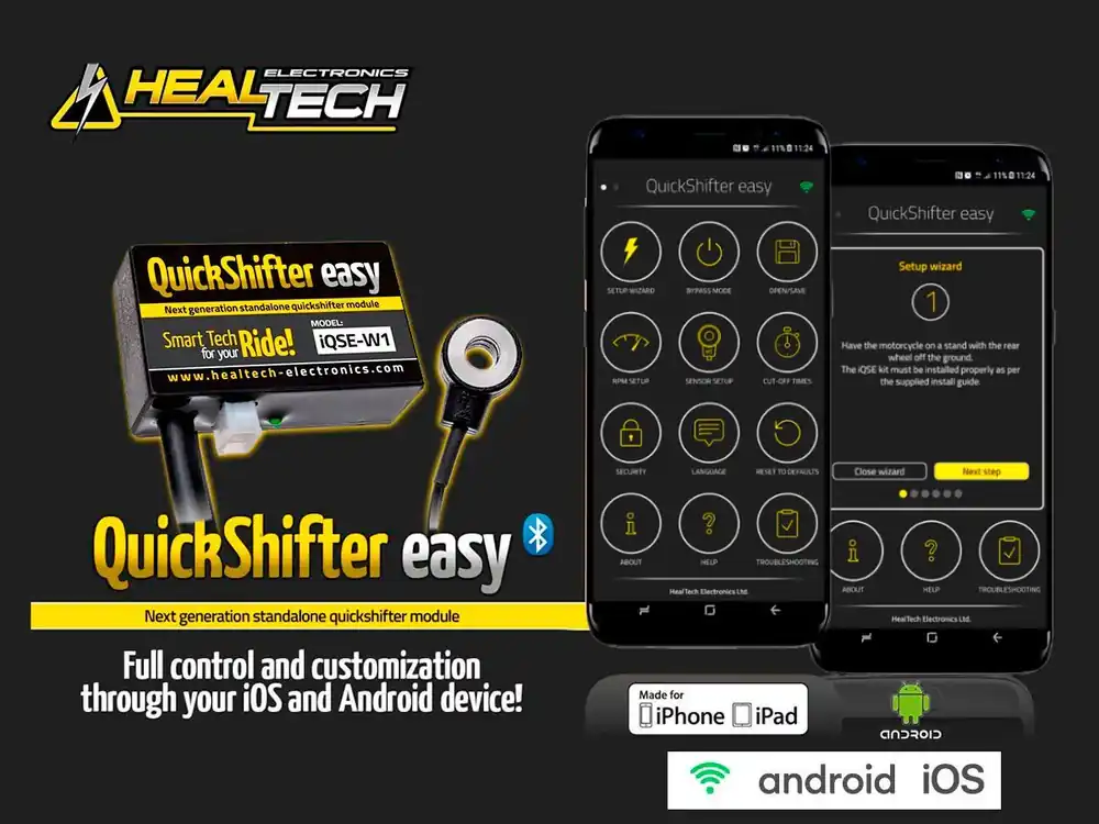KIT CAMBIO ELETTRONICO WI-FI HEALTECH TRIUMPH SPEED TRIPLE 1050 S ABS 2018-2020- Super Prezzo