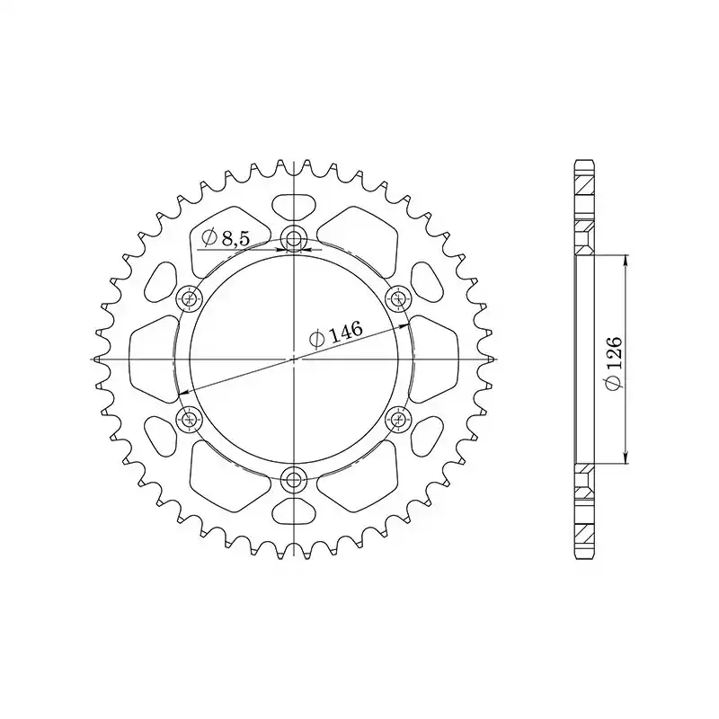 CORONA IN ACCIAIO P520 - Z49 (DIS.14203) Spedizione Espresso