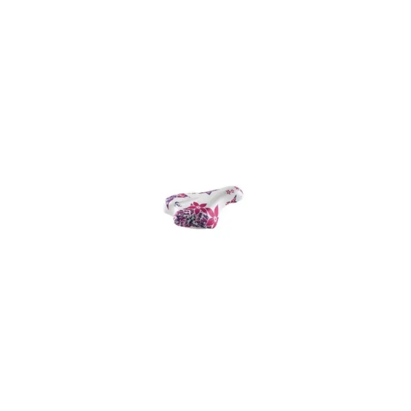 SELLA JUNIOR FLOWER 14/16" 210x140mm IN POLIURETANO BIANCO/ROSA Quantità Limitata