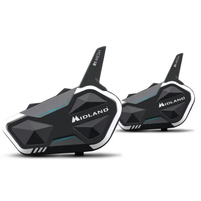 Popolare Coppia di interfoni Bluetooth Midland R1 Mesh-