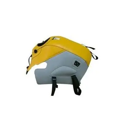 Copriserbatoio Bagster per BMW R1200GS 04-07 in similpelle zafferano e grigio chiaro- Must-Have