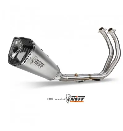 Popolare Scarico Completo basso Mivv Delta Race Inox per Yamaha MT-07 dal 2014-