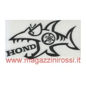 Adesivo Squalo Yamaha nero- Popolare
