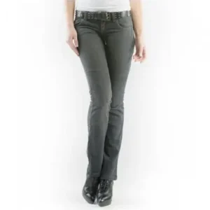 Compra Oggi Stesso Pantalone jeans da moto Motto Kira X-Grey donna con rinforzi in kevlar-XS