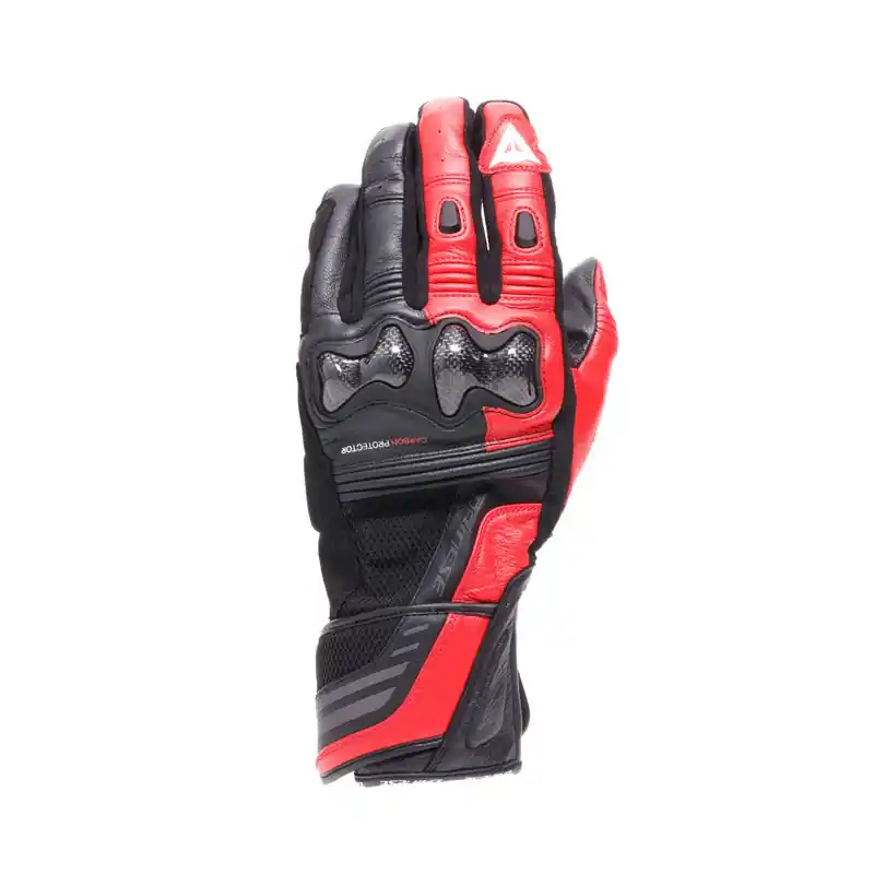 Guanti Dainese Reacto Carbon Long rosso-S Reso Gratuito