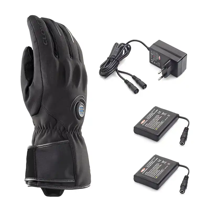 Di Tendenza Guanti Riscaldati Clover Metro WP Kit nero-S