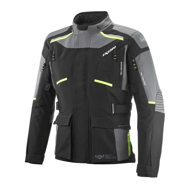 Giacca Ixon Midgard nero grigio giallo fluo-S Prezzo Di Fabbrica
