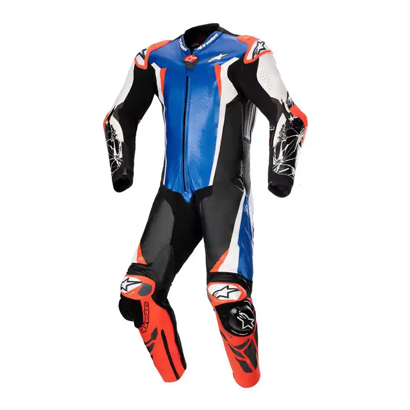 Tuta Alpinestars Racing Absolute V2 blu nero rosso-46 Offerta Lampo