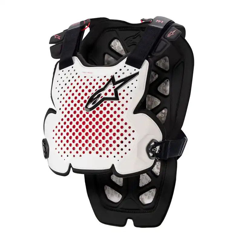Esclusivo Pettorina Alpinestars A-1 Pro bianco nero rosso-XL/2XL