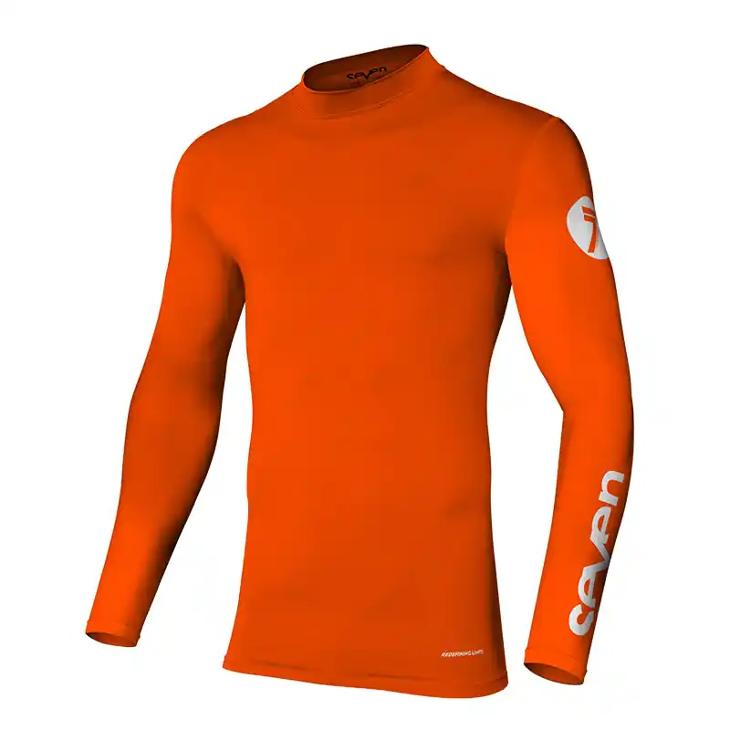 Occasione Maglia Seven Zero Compression arancio fluo-S