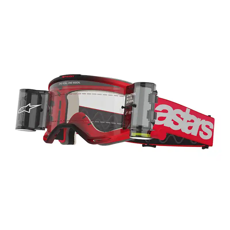 Super Prezzo Maschera Alpinestars Vision 5 Blaze Roll Off rosso-