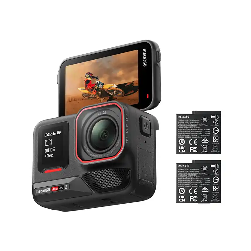 Videocamera Insta360 Ace Pro 2 Dual Battery Bundle- Sconto