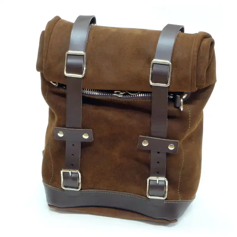 Saldi Unit Garage Borsa in Crosta di Cuoio Marrone-