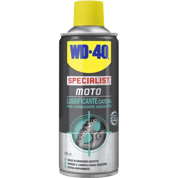 WD40 SPECIALIST MOTO LUBRIFICANTE CATENA CONDIZIONI ASCIUTTE- Nuova Collezione