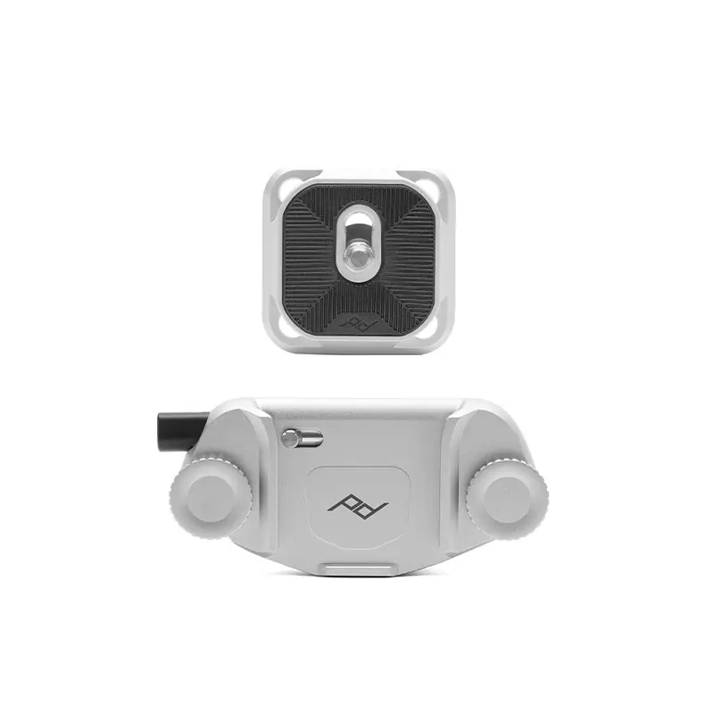 Consegna Rapida Peak Design Camera Clip Capture Kit argento-