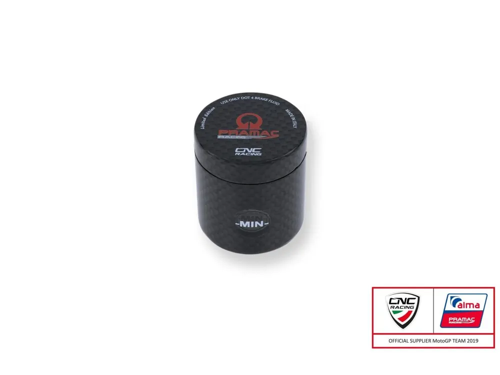 SERBATOIO FRENO POST/FRIZ 12ML PRAMAC CARBONIO CNC RACING DUCATI MONSTER 1100 2009-10- Subito Disponibile