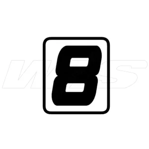 ADESIVO SINGOLO NUMERO "8" BARRACUDA HONDA X-ADV- Novità