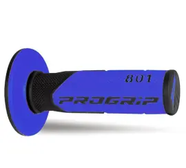 Manopole Progrip MX 801-146 - Doppia Densità Nero/Blu senza Foro - 405401825 Ultimissimo Modello