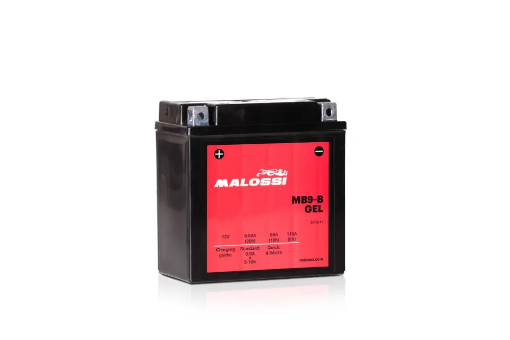 MALOSSI Batteria MB9-B per Aprilia Scarabeo 100, SR 50, Gilera Runner 50, Malaguti Madison Solo Oggi