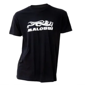 Maglietta MALOSSI T-Shirt nera con logo e leone Malossi Esclusivo