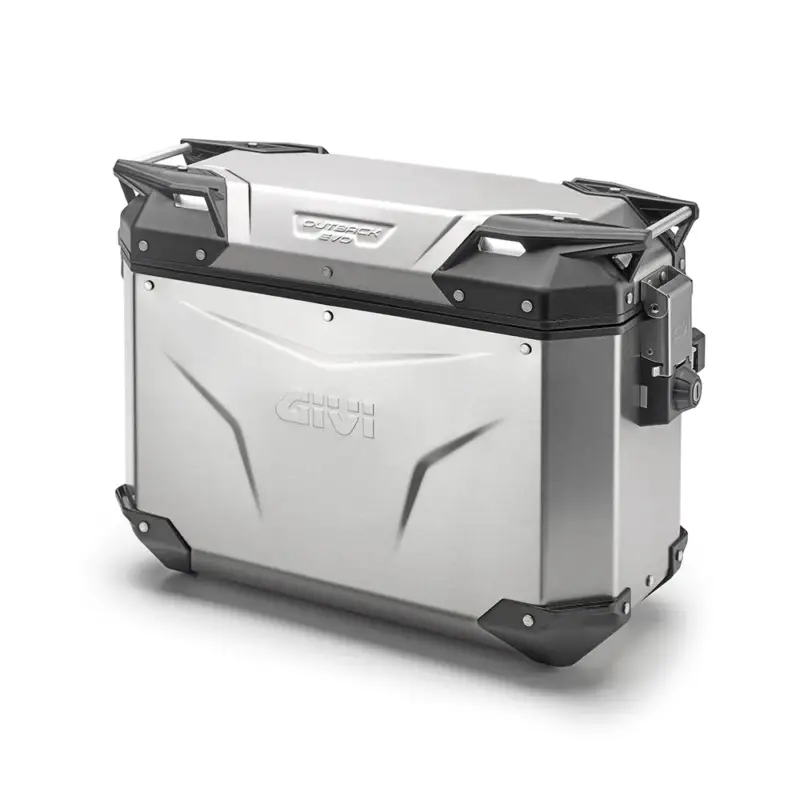 GIVI Valigia Laterale Trekker Outback 37 Evo Argento Moto OBKE37 Spedizione Gratuita