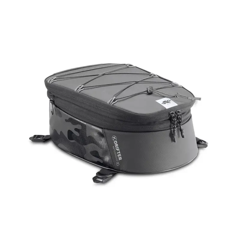 KAPPA Borsa da Sella Moto impermeabile Drifter DR02 9 Lt espandibile a 11 Lt Nera Novità