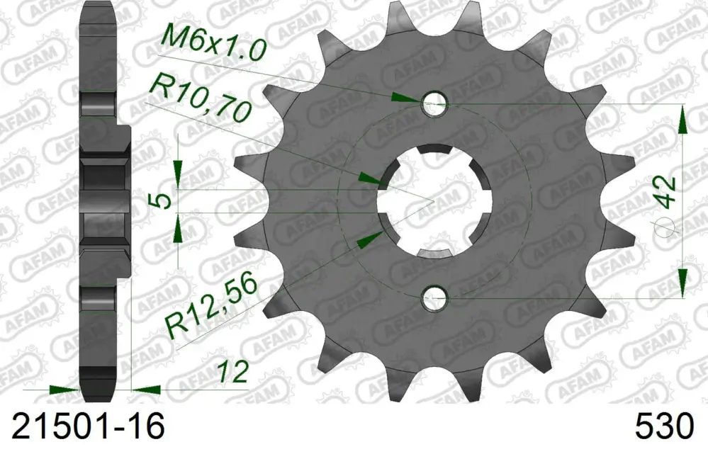Prezzo Basso Pignone AFAM 21501-16 passo 530 YAMAHA XJ 400 1982