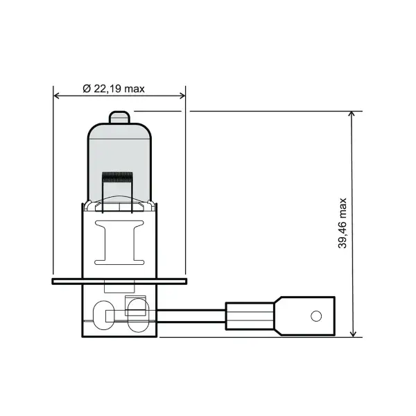 Lampadina RMS H3 12V 55W - Bianca Offerta