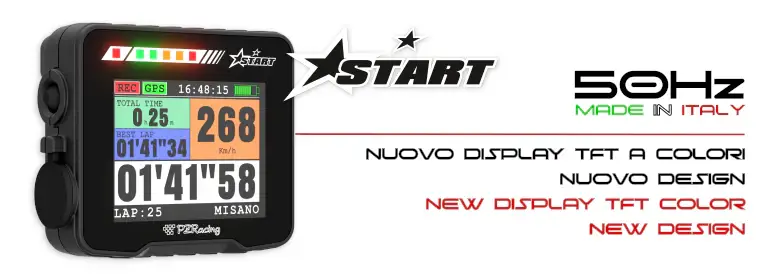 ST500 CRONOMETRO GPS 50 HZ PZ RACING START A COLORI Auto e Moto Must-Have